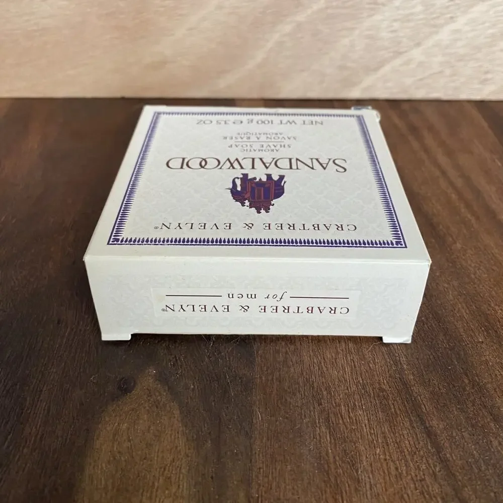 Crabtree & Evelyn for Men Sandalwood Aromatic Shave Soap Refill 3.5 oz NEW